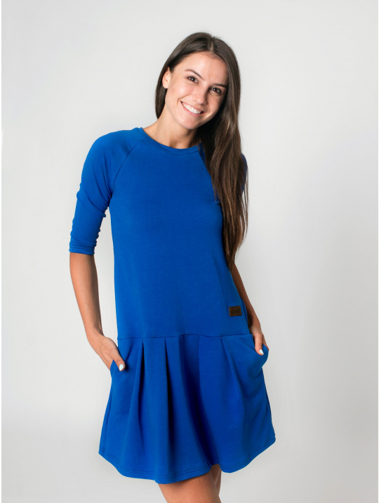IceDress Drexiss dámské podzimní šaty GAB QUEEN BLUE